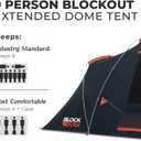CORE Blackout 9 Person Dome Tent | Best Car Camping Outdoor Family Camp Tent | Included Storage Pockets for Camping Accessories | Portable Tent for Camping with Carry Bag