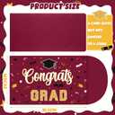 2 x 2026 Jumbo Graduation Money Gift Card Holder with Envelopes 14 x 8 in Oversized Surprise Graduation Money Holder for Cash College High School Grad Party Supplies(Red Gold)