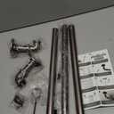 Bronze Curtain Rods 18 to 45 Inch, Industrial Curtain Rods,Adjustable Length,1 in Diameter Pipe,Wall or Ceiling Mounted,for Bedroom and Living Room(Antique Red Bronze 18” to 45”)