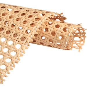 Upgraded Cane Rattan Webbing Roll, 16" W x 40" L Plastic Rattan Material, Cane Webbing Roll for Caning Projects, DIY Furniture Chairs, Cabinets, Ceiling