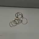 8 Pcs Loose Leaf Binder Book Rings D-Shaped Binder Rings Large Nickel Plated Steel Book Keychain Key Washi Tape Organizer for Home Office Cards Receipts Photos Files DIY Craft Supplie (2 Inch)