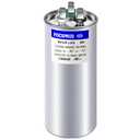 [UL Recognized] FOCSPROD 40+5 uF 40/5 MFD ±6% 370V/440V CBB65 AC Capacitor, Dual Run Round Capacitor Replacement, 40 5 uF 440 Volt HVAC for AC Unit Fan Motor Start or Heat Pump or Condenser Straight