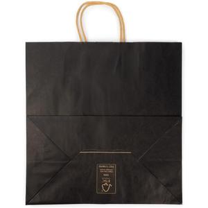 ClearBags Paper Merchandise Handle Bags (Black, 12 1/2 x 7 x 13)