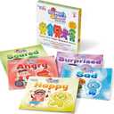 hand2mind Feelings Family Core Emotions Book Set, Social Emotional Books for Kids, Calm Down Corner Supplies, Preschool Learning Activities, Calming Corner Classroom, Toddler Easter Basket Stuffers