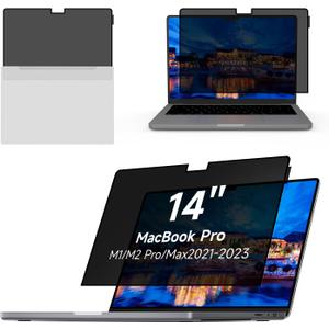 Yamaya Laptop Privacy Screen MacBook Pro 14 inch 2021~2023 (M1 Pro/M1 Max/M2 Pro / M2 Max A2779/A2442),Removable Computer Screen Privacy Shield for Mac 14Inch