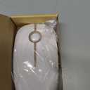 VssoPlor Wireless Mouse, 2.4G Slim Portable Computer Laptop Mouse with Nano Receiver Quiet Silent Optical Mice for Notebook, PC, Laptop, Computer-White and Gold