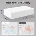 Cube Pillow Pro for Side Sleepers Memory Foam Bed Pillow Soft Pillow Supportive Head, Neck, and Shoulder Pain Relief, White-24"x12"x5"