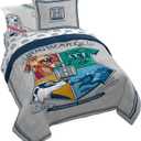 Jay Franco Harry Potter Stand Together 7 Piece Queen Size Bed Set - Includes Comforter & Sheet Set - Super Soft Kids Bedding Fade Resistant Microfiber 