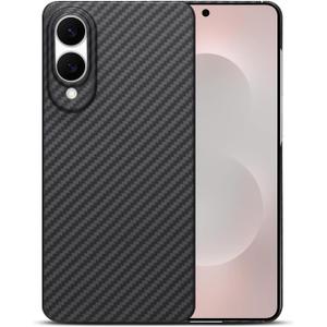Ultra Thin and Lightweight Aramid Carbon Fiber Case for Samsung Galaxy S25 Edge Black