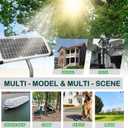 FM123 10W 12V Solar Panel Kit for Battery Charger Compatible with Mighty Mule GTO PRO Automatic Gate Openers Replacement for MM571W MM371W MM271 MM360 MM260 FM350 FM200 FM500 FM502 FM700