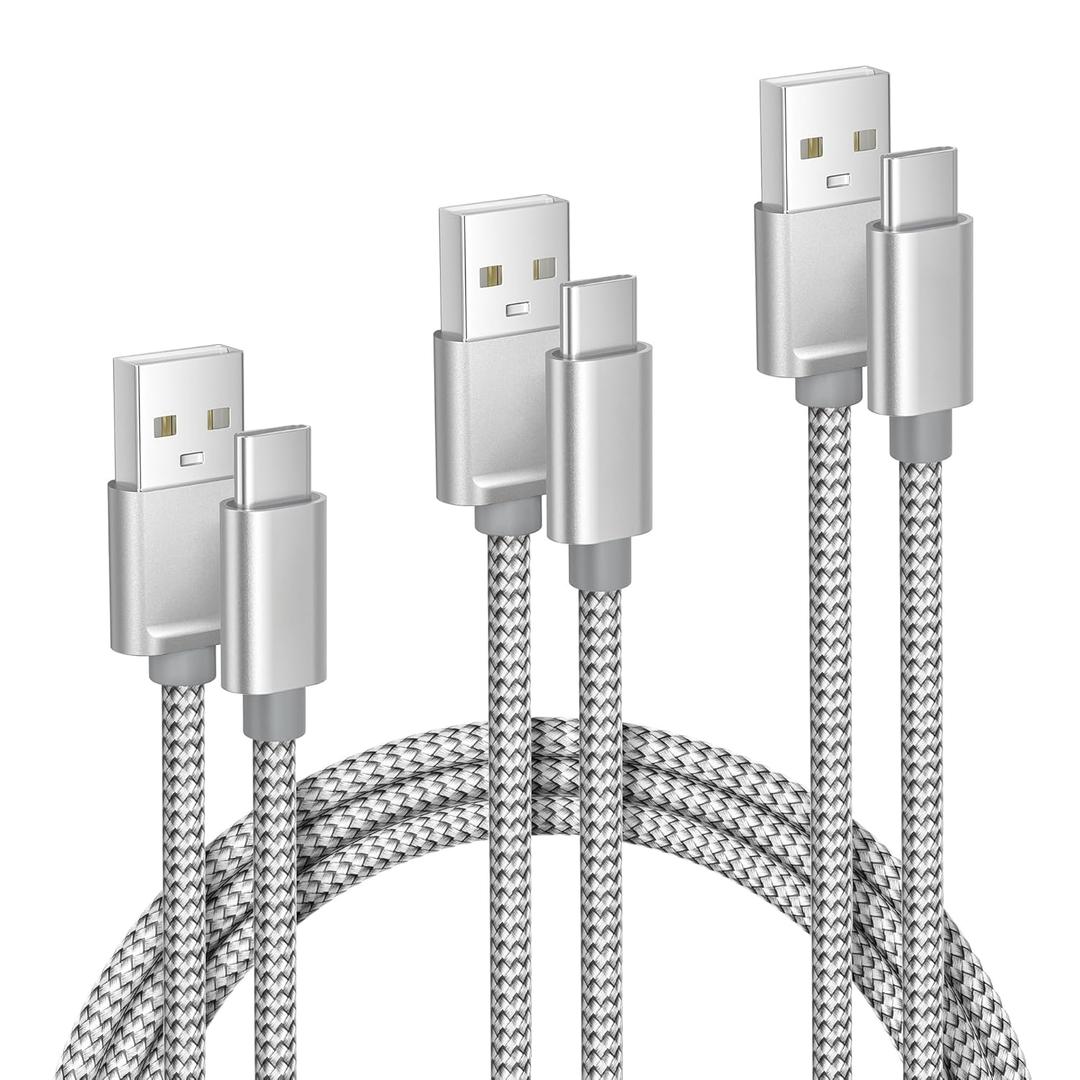 Elebase iPhone 17 17e Pro Max Charging Cable 1.5/3.3/6.6FT 3Pack,USB A to Type C Car Charger Cord,USBC Carplay Cable for New Apple 16 Plus iPad 10 Mini 7 Air 8,Airpods,Samsung Galaxy S26 S25 A17 Ultra