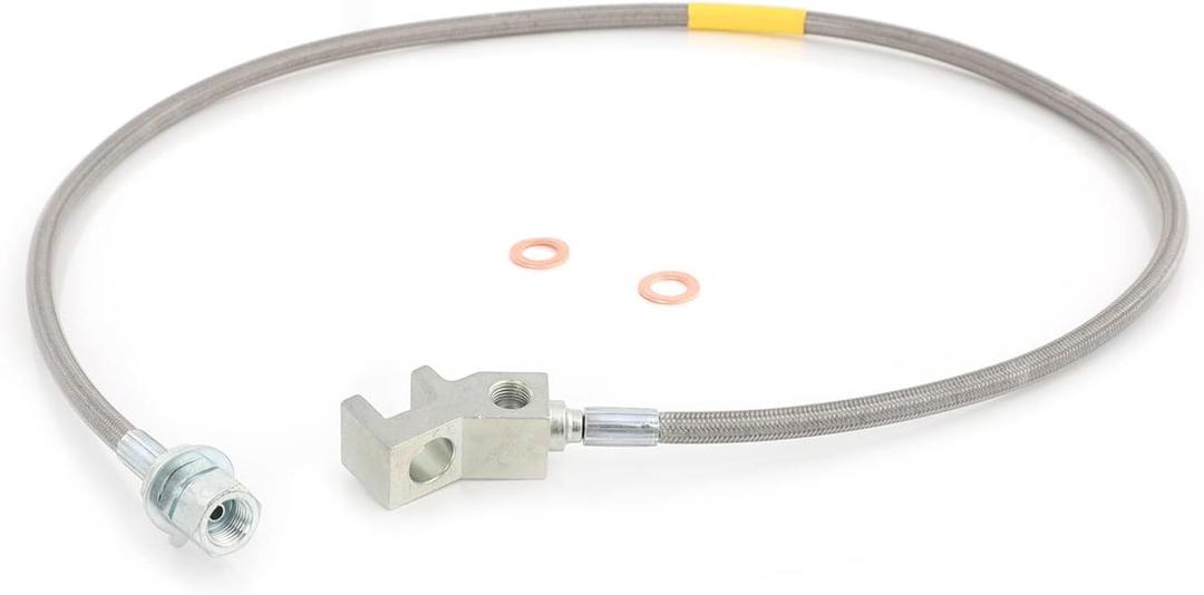 Rear Extended Stainless Steel Brake Lines Compatible with Ford F-250 Super Duty 1999-2004, with Ford F-350 Super Duty 1999-2004 4-8" Lift