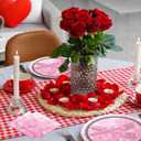 2 x Valentines Day Party Decorations 7inch Paper Plates and Napkins Forks Disposable Set Serves 20 - Pink Hearted Galentines Day Party Supplies for Afternoon Tea,Gatherings,Weddings Cake Dessert(60 Pcs)