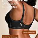Wireless Jelly Bras for Women No Underwire with Support - S-2XL Seamless Bralettes Everyday Comfort Tshirt Padded Bra (L)