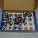 M12x1.25 Lug Nuts 24 pcs Compatible with Frontier NP300 Titan (Non XD) 13/16" 21mm Hex 1.46x1.18 Chrome OEM Factory Style Wheels Lug Nuts