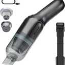 BUFF Cordless Handheld Vacuum, Rechargeable Car Vacuum Cleaner with Combo Crevice and Brush Tool Included, for Home, Office, Car, Pets - Black