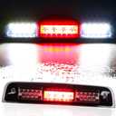 Third Brake Light High Mount Stop Tail Light Assembly for Dodge Ram 2009-2017/1500 2010-17 2500 3500 Cargo (Chroming Housing+Clear Lens)