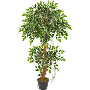 Nearly Natural 4ft. Variegated Ficus Artificial Tree