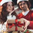 Tipsy Santa Christmas Apron for Men & Women with Pockets, Funny Chef Costume Apron for Cooking, Baking, Kitchen Gift for Husband & Wife (Green, 1 Pack)