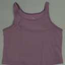 tagunop Women's Summer Tank Tops Sleeveless Scoop Neck Basic Cami Tee Shirts Casual Ribbed Slim Fitted Top, Grey Purple, Size: S