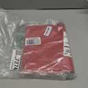 LANDVIEW Vinyl Placemats Set of 4, PVC Woven Washable Non-Slip Table Mats, Heat Resistant Wrinkle Free Place Mats for Dining Table, Easy to Clean (4, Red)