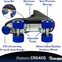 Chicago Skates Classic Quad Roller Skates for Women & Men Durable & Top Performance, Adjustable High-Top Boots for Safe Indoor/Outdoor Roller Derby60mm PU Wheels & Semi-Precision Bearings