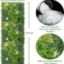 ODTORY Artificial Grass Wall Boxwood Panels: 40" x 120" (33.5 sqft) Greenery Ivy Privacy Fence Faux Backdrop with UV Protection Vine Leaf Hedge for Garden Covering,Outdoor Indoor Home Decor