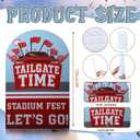 Bucherry 5 Feet Football Tailgate Party Decorations Tailgate Time Cardboard Cutout Football Team Spirit Cheer Decor Stand-up Life-Size Game Backdrop Photo Props Standup Cardboard for Sports Supply