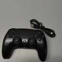 GlowPlayX Wireless Gaming Controller Compatible with PS-5 Console/Pro/PC/Mac/iOS/Android/Steam Deck, Gamepad with RGB Lighting/Hall Effect Joystick/Dual Vibration/Turbo/Headset Jack/1500 mAh Battery (Black)