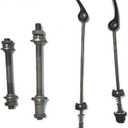 4 Pcs Bike Quick Releases Set, Front & Rear Axle Hollow Shaft Set, Quick Release Bicycle Hub Fit for Road Bike,Mountain Bike