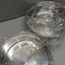 P&P CHEF 8 Inch Cake Pans Set, Round Baking Pan Stainless Steel Layer Birthday Wedding Cake Oven Pans, Non Toxic & Heavy Duty, Deep Side & Mirror Finish, Dishwasher Safe, (2Pcs)