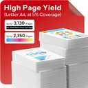 Cartridge 067H CRG067H Toner Cartridge Set 4 Pack Replacement for Canon 067H Color imageCLASS MF656Cdw LBP633Cdw LBP632Cdw MF653Cdw MF654Cdw Printer Ink (1BK /1C/1M/1Y)