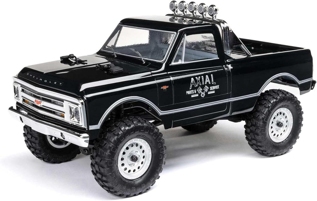 Axial RC Truck 1/24 SCX24 1967 Chevrolet C10 4WD Truck RTR (Comes with Everything Needed to Run), Black, AXI00001V2T4