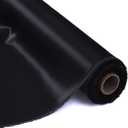 Byitre 16 Momme 100% Pure Mulberry Silk Fabric - 44 Inches Wide Charmeuse Silk, 1 Yard for Pajamas, Shirts or DIY Crafts(Black)