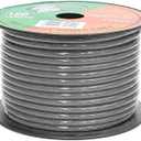 Pyramid RPB10100 Ground Wire 10-Gauge, 100 Feet, Flexible, OFC Cable Wire, Translucent (Black)