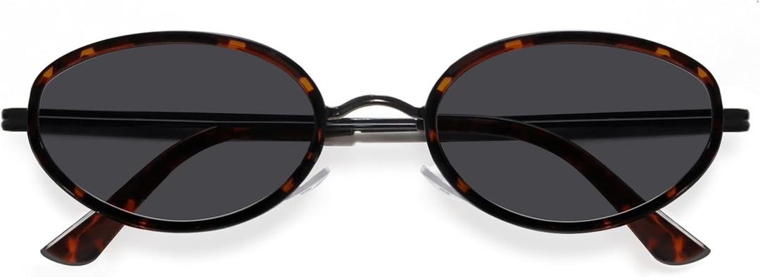 BOTEN Retro Oval Sunglasses for Women 90s Small Gold Frame Sun Glasses Lightweight Cute Chic Sunnies