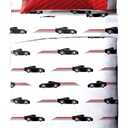Jay Franco Disney Pixar Cars Race Ready 5 Piece Twin Bed Set - Includes Comforter & Sheet Set - Bedding Features Lightning McQueen - Super Soft Fade Resistant Microfiber Official Disney Pixar Product
