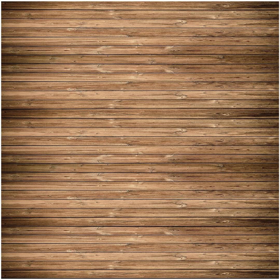 Buryeah Wooden Backdrop Wall Brown Wood Fabric Background Polyester Rustic Photo Backdrop for Photoshoot Baby Shower Wedding Party Photography Supplies (10 x 10 ft)