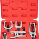 DAYUAN 5pcs Professional Front End Service Tool Kit, Pitman Arm Puller, Ball Joint Separator Tie Rod Remover Tool