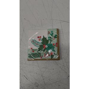 Beverage Napkin 16Ct Holiday Greenery