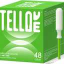 Tellove Tampons with 100% Organic Cotton Core, 48 Count (24 Regular, 24 Super), Featuring 360 Comfort-Expand Leakproof Technology with Comfort BPA-Free Long Applicator, Gentle on Sensitive Skin