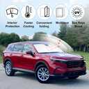 Windshield Sun Shade Custom Fit for 2023 2024 2025 2026 Honda CRV SUV, LX, EX, EX-L, Sport Hybrid, Touring Accessories Foldable Sunshade Sun Blocker Protect Car from Sun Rays & Heat Damage