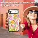 for iPhone Air Case Cute - Durable Shockproof 6.6 ft Drop Impact Phone Case - Funny Passion Flower Design for iPhone 17 Air (6.5") Black