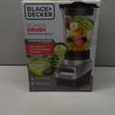 BLACK+DECKER PowerCrush Multi-Function Blender with 6-Cup Glass Jar, 4 Speed Settings, Silver