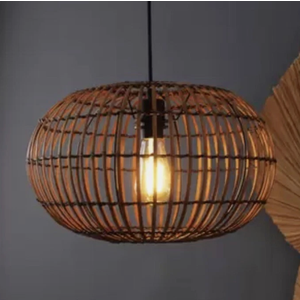 Di Globe 2 in 1 Rattan Pendant
