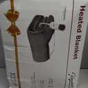 Homemate Electric Heated Blanket Twin Size - 62"x84" Heating Blanket Twin Size 1/2/4/6/8 Hours Auto-Off 10 Heat Level Over-Heat Protection Flannel Sherpa ETL Certification (01 - Light Grey)