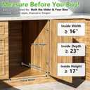 Dual Trash Can Pull Out Under Kitchen Sink Counter, NO CAN, Slider for Double 35Qt Bins(7-9 Gal), Recycling Bin & Garbage Can Pullout Kit, Quiet Close Sturdy Shelf, Requires Cabinet 16"W*17"H*23"D