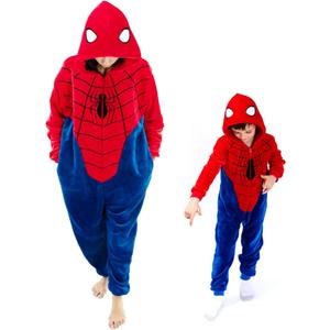 Snug Fit Adult Onesie Pajamas X-Large, Regular, Regular, Blue/Red)