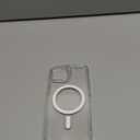 For iPhone 16 Case,Compatible with MagSafe,Transparent Shockproof White Phone Case