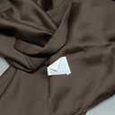 BGment Brown Blackout Curtains 48 Inches Long for Bedroom - Chocolate Short Thermal Insulated Drapes with Rod Pocket Room Darkening Privacy for Living Room Kitchen Bathroom, 42 x 48 Inch, 1 Panel